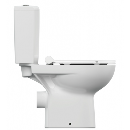 Унитаз-компакт напольный безободковый с бачком Церсанит NATURE CLEAN ON 011 3/5 DPL EO SLIM 65410 с сиденьем Soft Close
